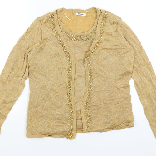 Damart Womens Gold   Pullover Jumper Size 12