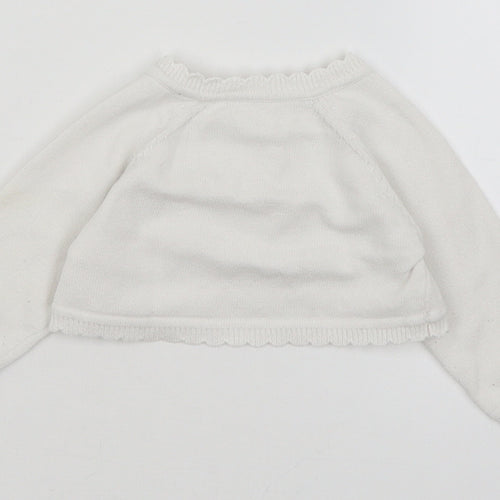 George Baby White   Cardigan Jumper Size 0-3 Months