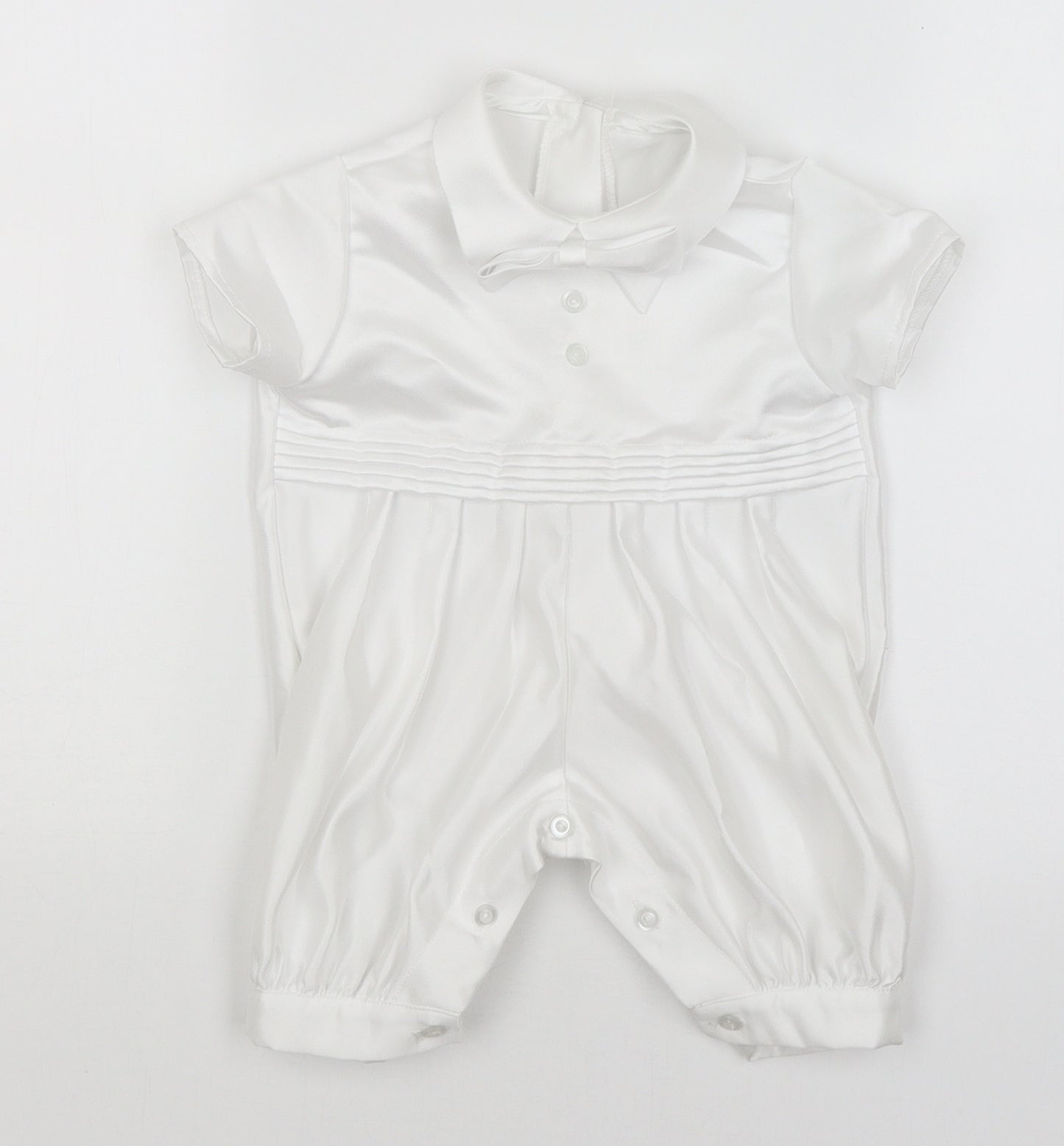Preworn Baby White   Romper One-Piece Size 3-6 Months