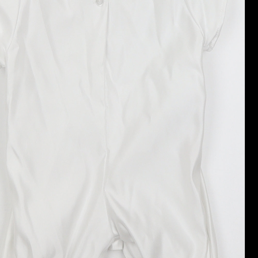 Preworn Baby White   Romper One-Piece Size 3-6 Months