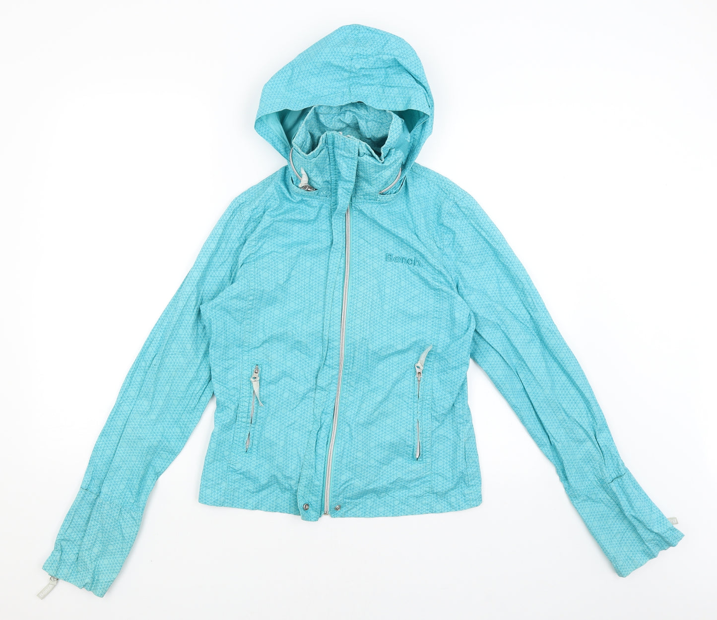 Bench Womens Blue   Rain Coat Coat Size M