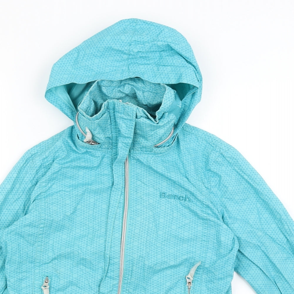 Bench Womens Blue   Rain Coat Coat Size M