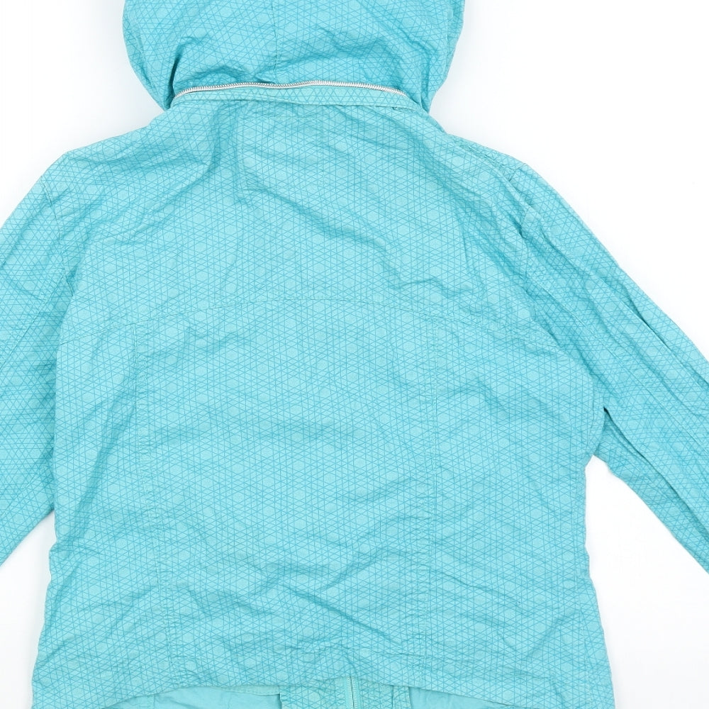 Bench Womens Blue   Rain Coat Coat Size M