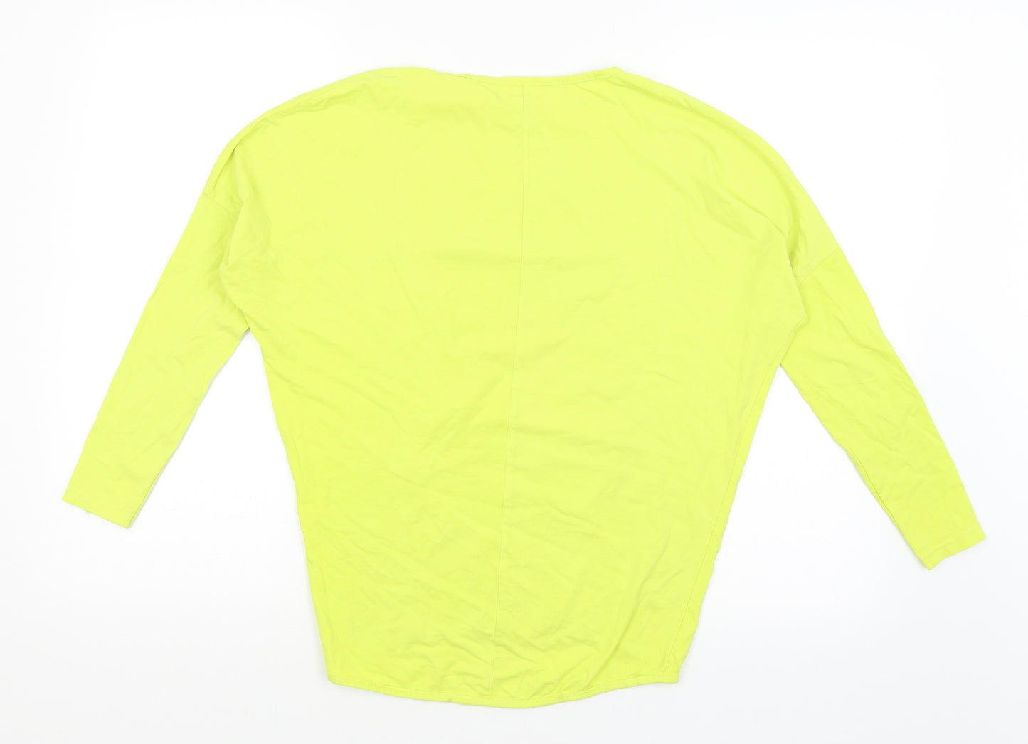 Preworn Womens Yellow   Basic T-Shirt Size 10  - owl