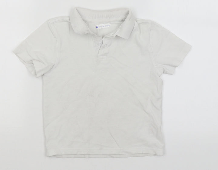 F&F Boys White   Basic Polo Size 4-5 Years