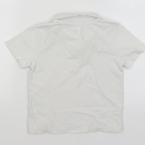F&F Boys White   Basic Polo Size 4-5 Years