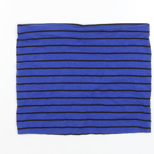 H&M Girls Blue Striped  Mini Skirt Size 11-12 Years