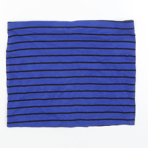 H&M Girls Blue Striped  Mini Skirt Size 11-12 Years
