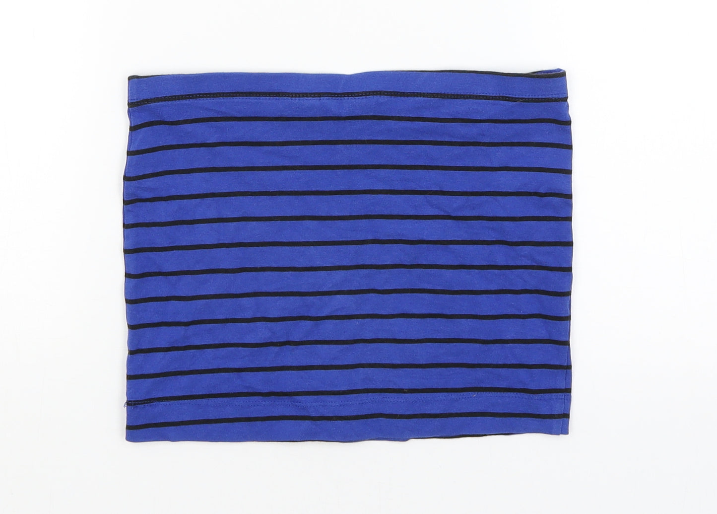 H&M Girls Blue Striped  Mini Skirt Size 11-12 Years