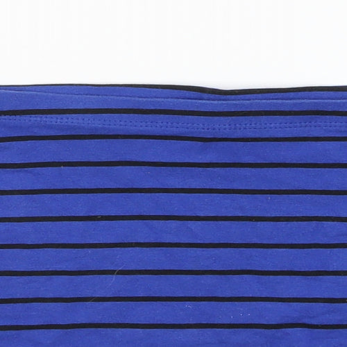 H&M Girls Blue Striped  Mini Skirt Size 11-12 Years