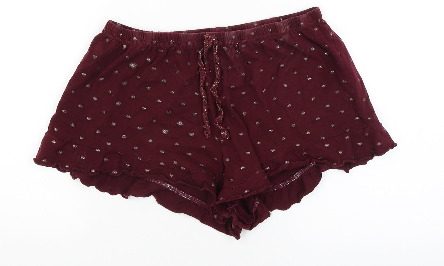New Look Womens Red   Hot Pants Shorts Size M