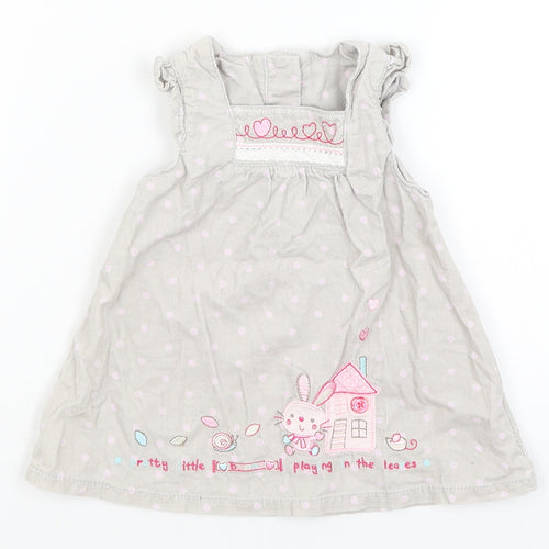 George Baby Grey   Fit & Flare  Size 0-3 Months