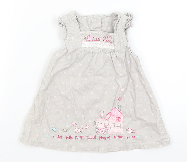 George Baby Grey Fit & Flare Size 0-3 Months
