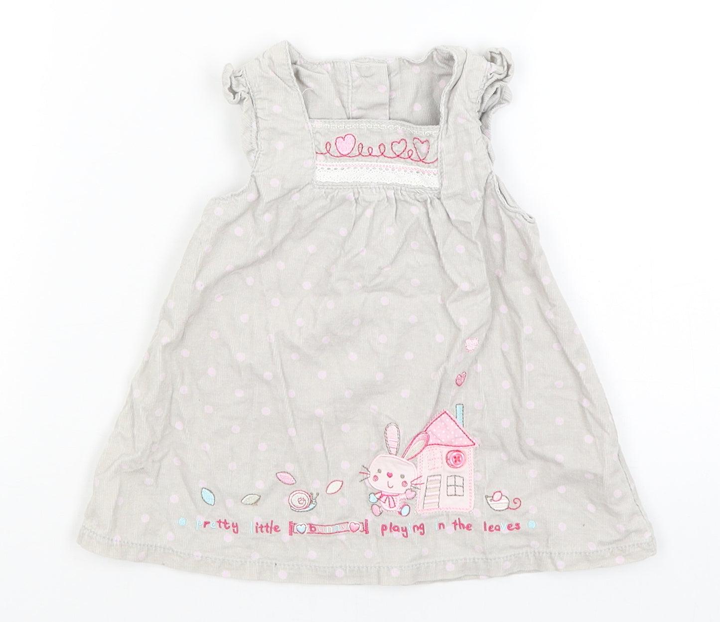 George Baby Grey   Fit & Flare  Size 0-3 Months