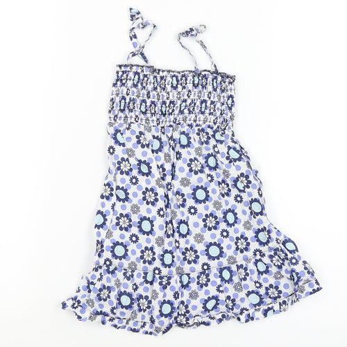 Cherokee Baby Blue Floral  Fit & Flare  Size 12-18 Months