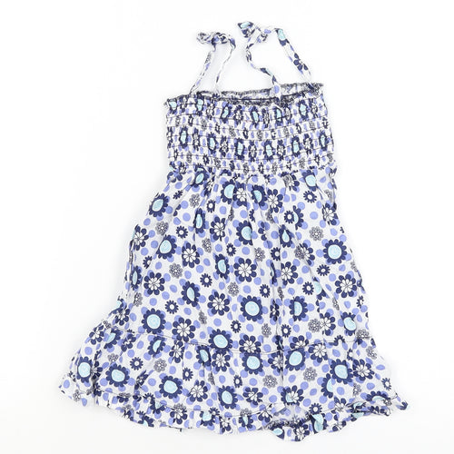 Cherokee Baby Blue Floral  Fit & Flare  Size 12-18 Months