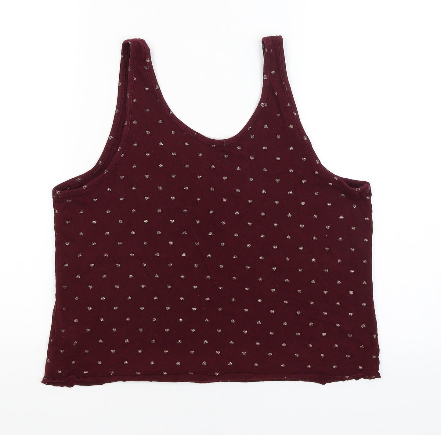New Look Womens Red   Cropped Tank Size M