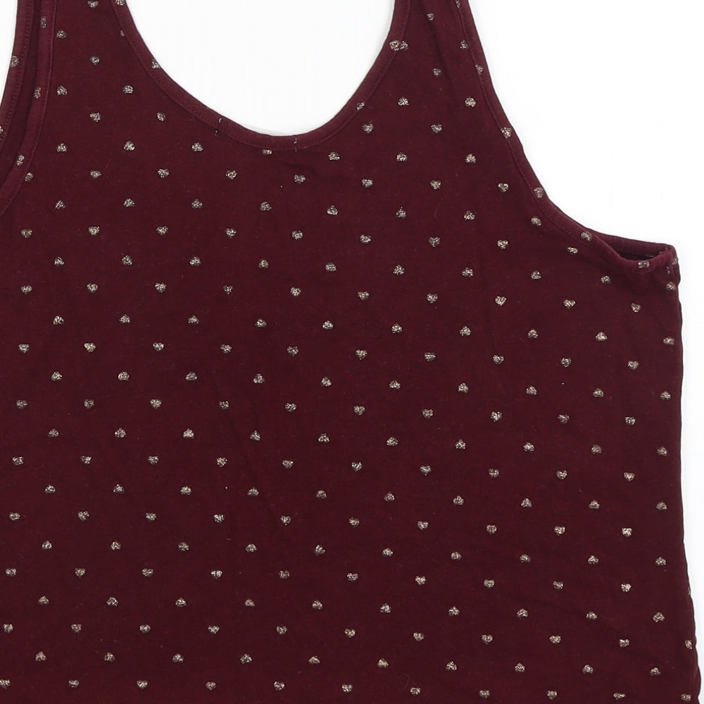 New Look Womens Red   Cropped Tank Size M