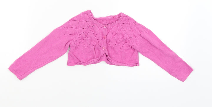 TU Baby Pink Cardigan Jumper Size 12-18 Months