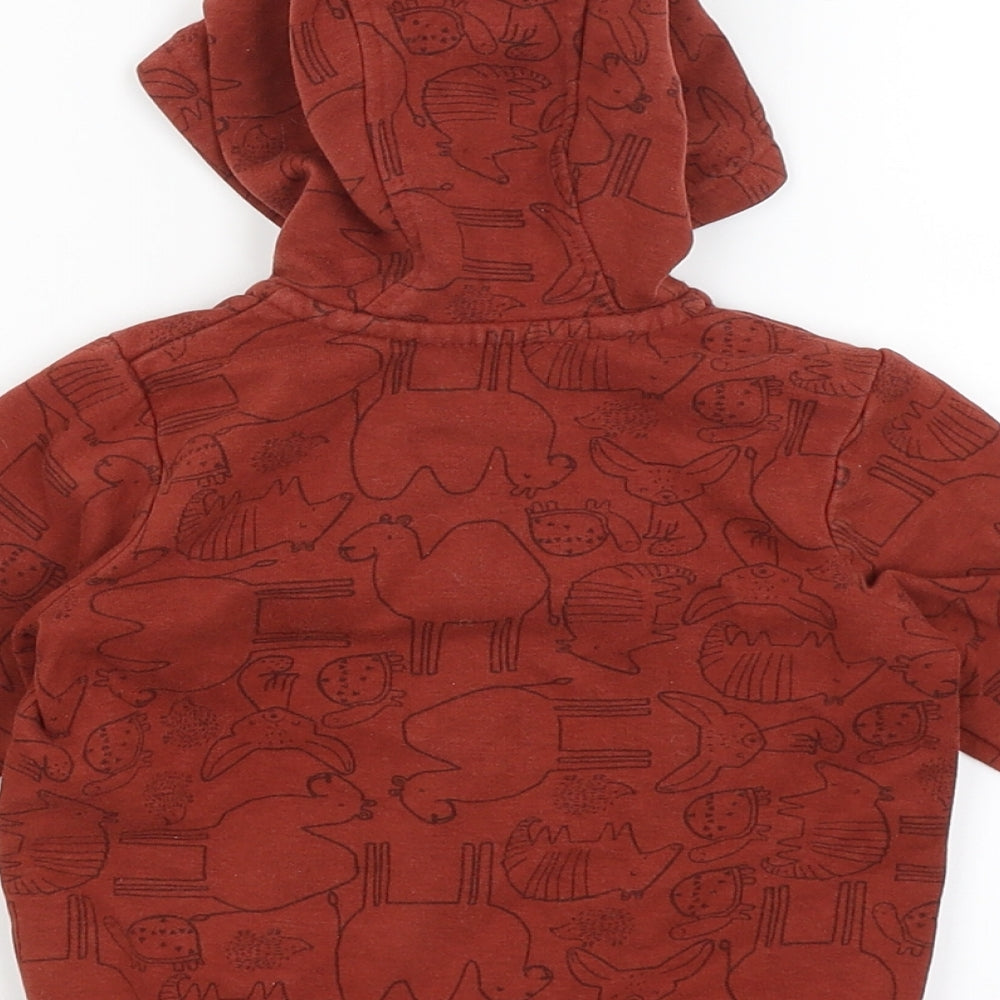 George Baby Brown   Pullover Jumper Size 6-9 Months  - Animals