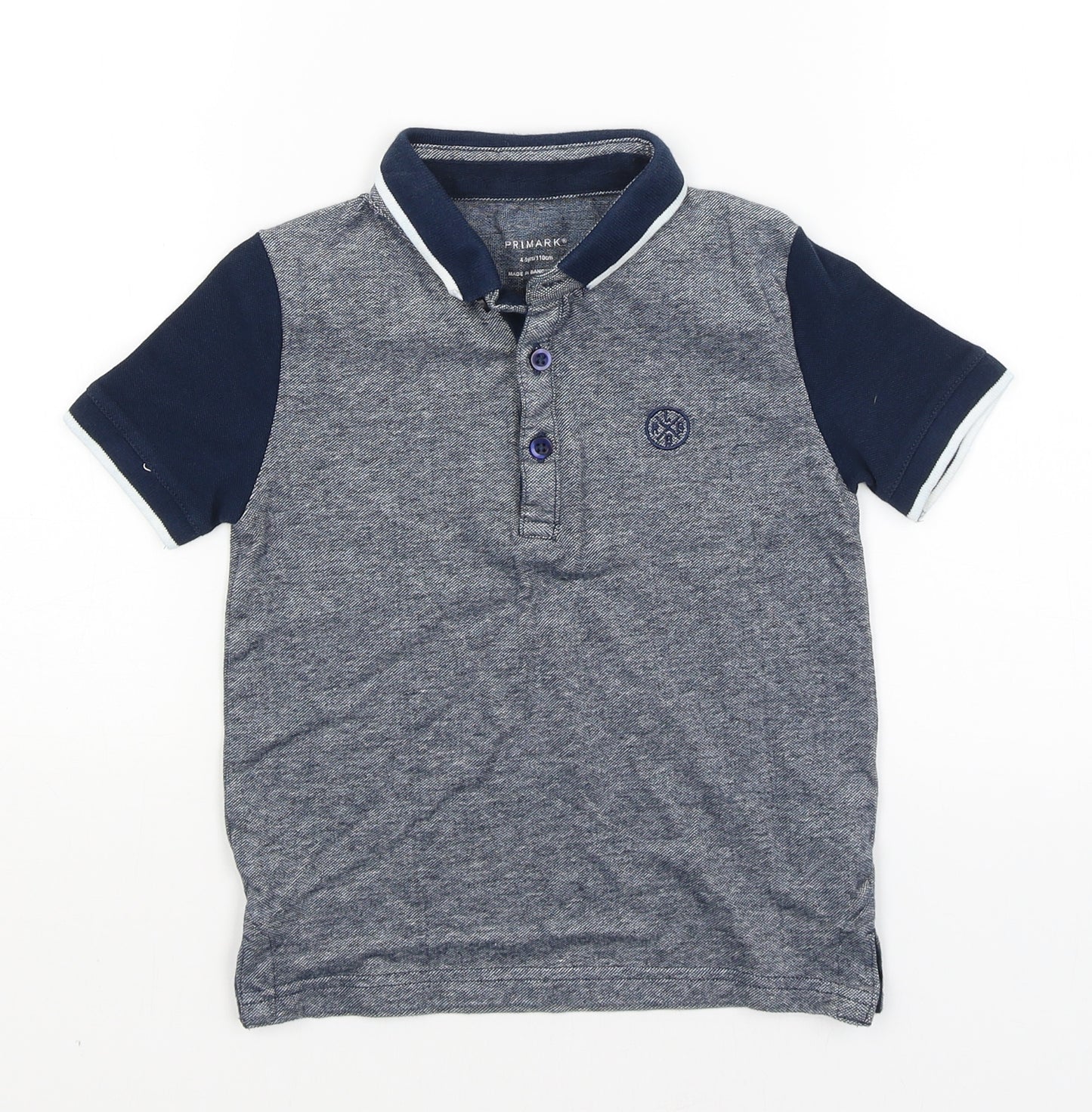 Primark Boys Blue   Basic Polo Size 4-5 Years