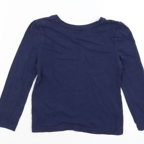 Young Dimension Girls Blue   Basic T-Shirt Size 3-4 Years