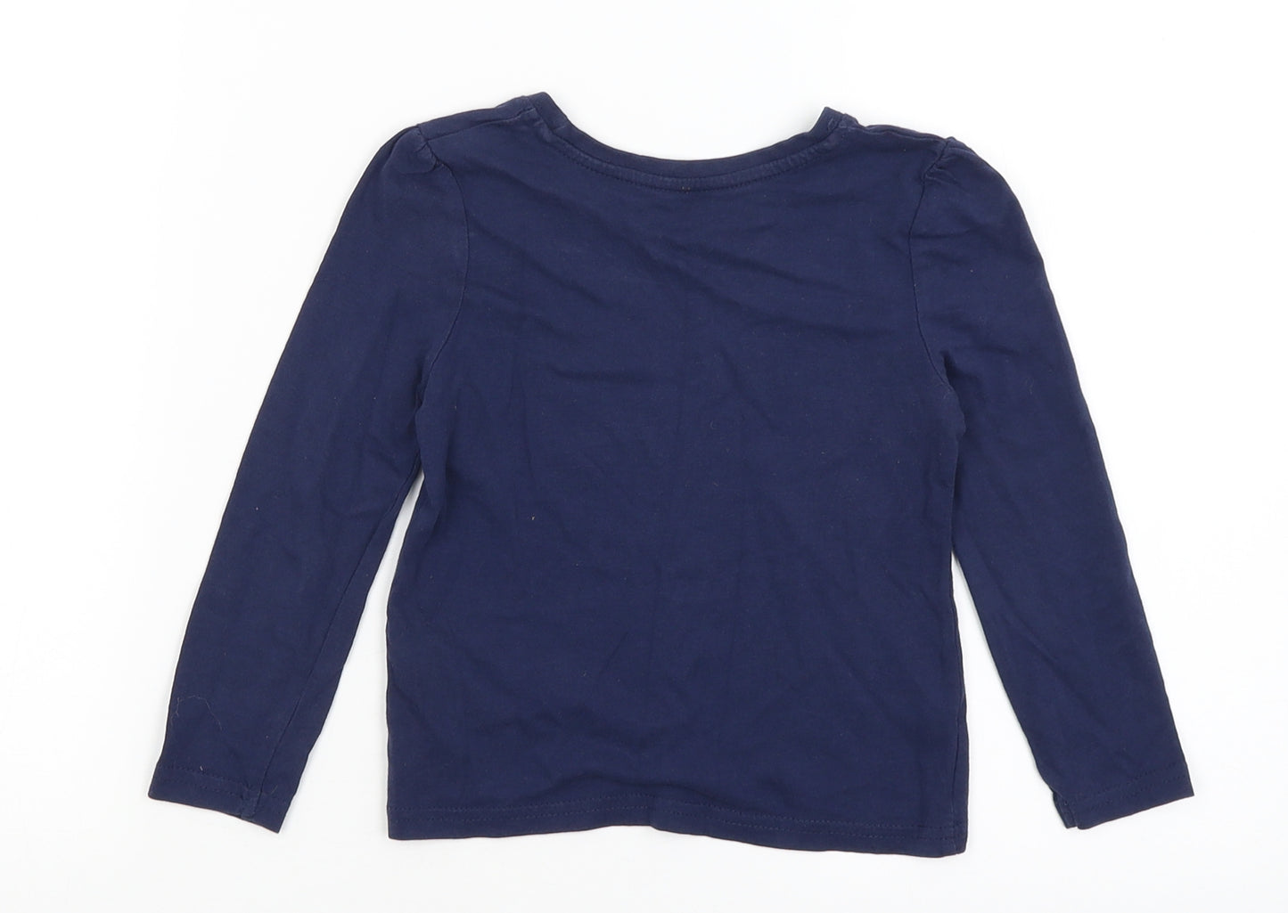 Young Dimension Girls Blue   Basic T-Shirt Size 3-4 Years