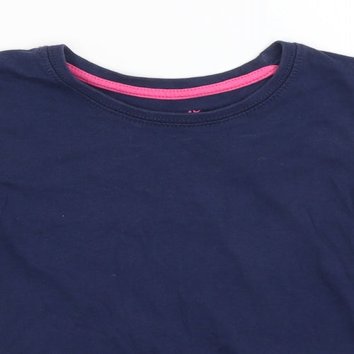 Young Dimension Girls Blue   Basic T-Shirt Size 3-4 Years