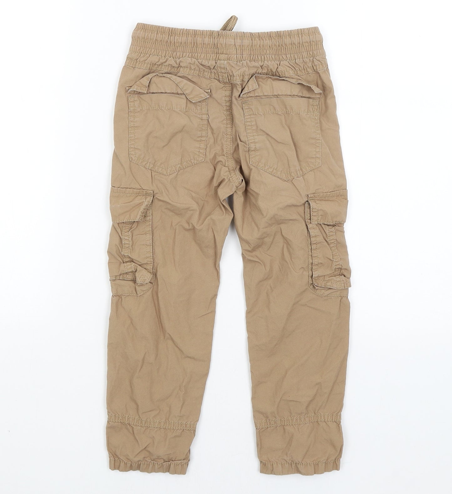 F&F Boys Brown   Cargo Trousers Size 4-5 Years