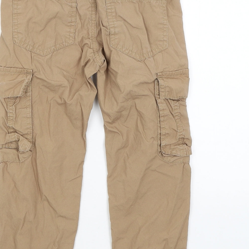 F&F Boys Brown   Cargo Trousers Size 4-5 Years
