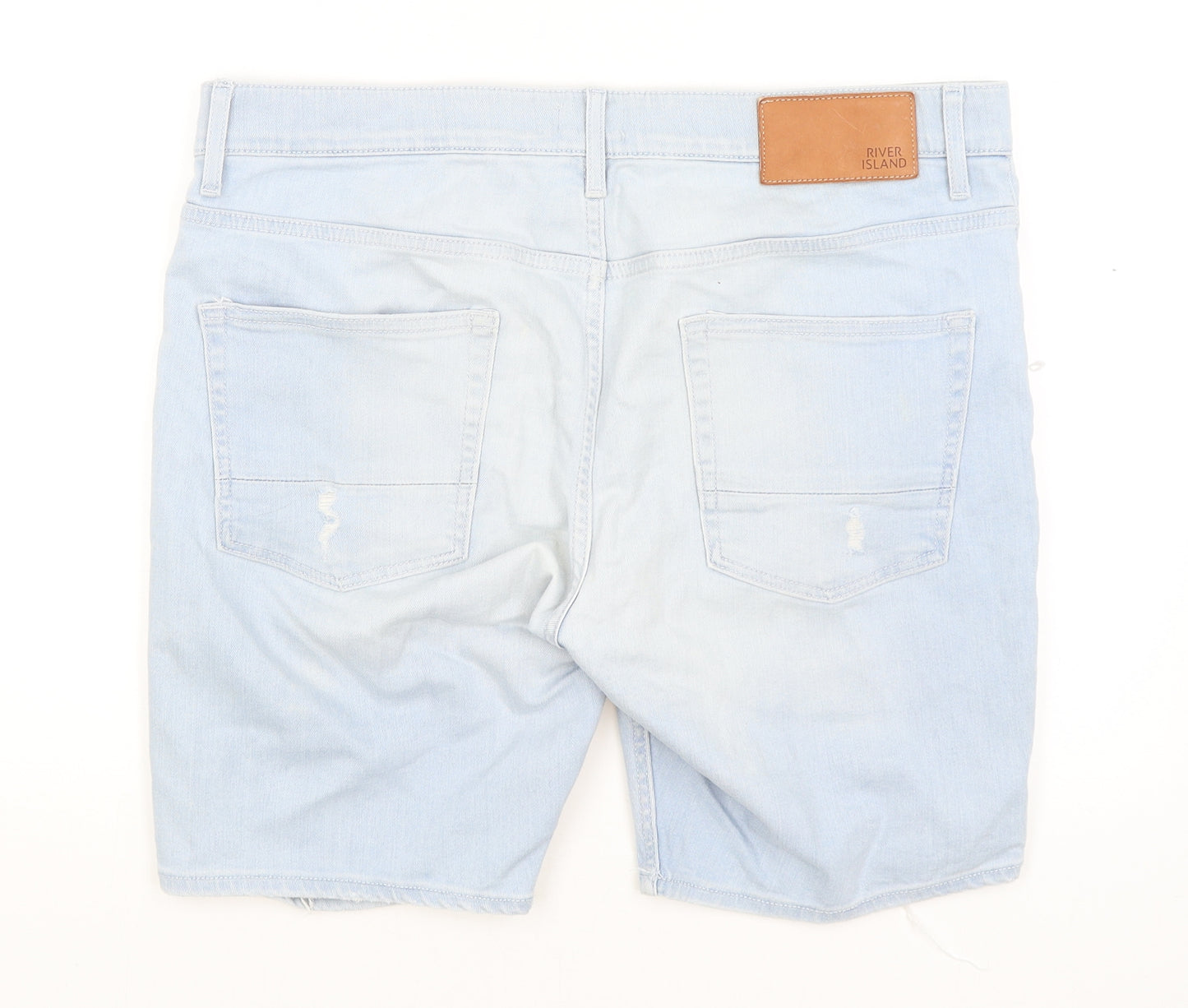 River Island Mens Blue   Bermuda Shorts Size 34 in