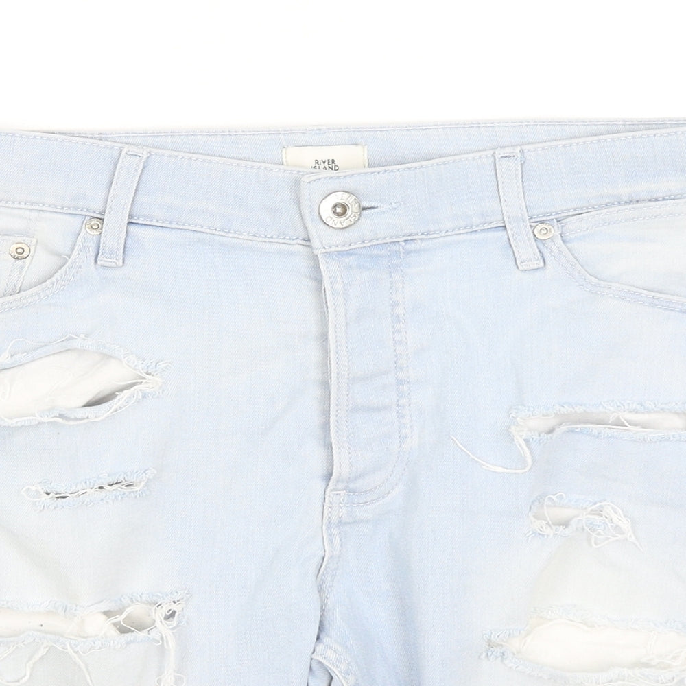 River Island Mens Blue   Bermuda Shorts Size 34 in