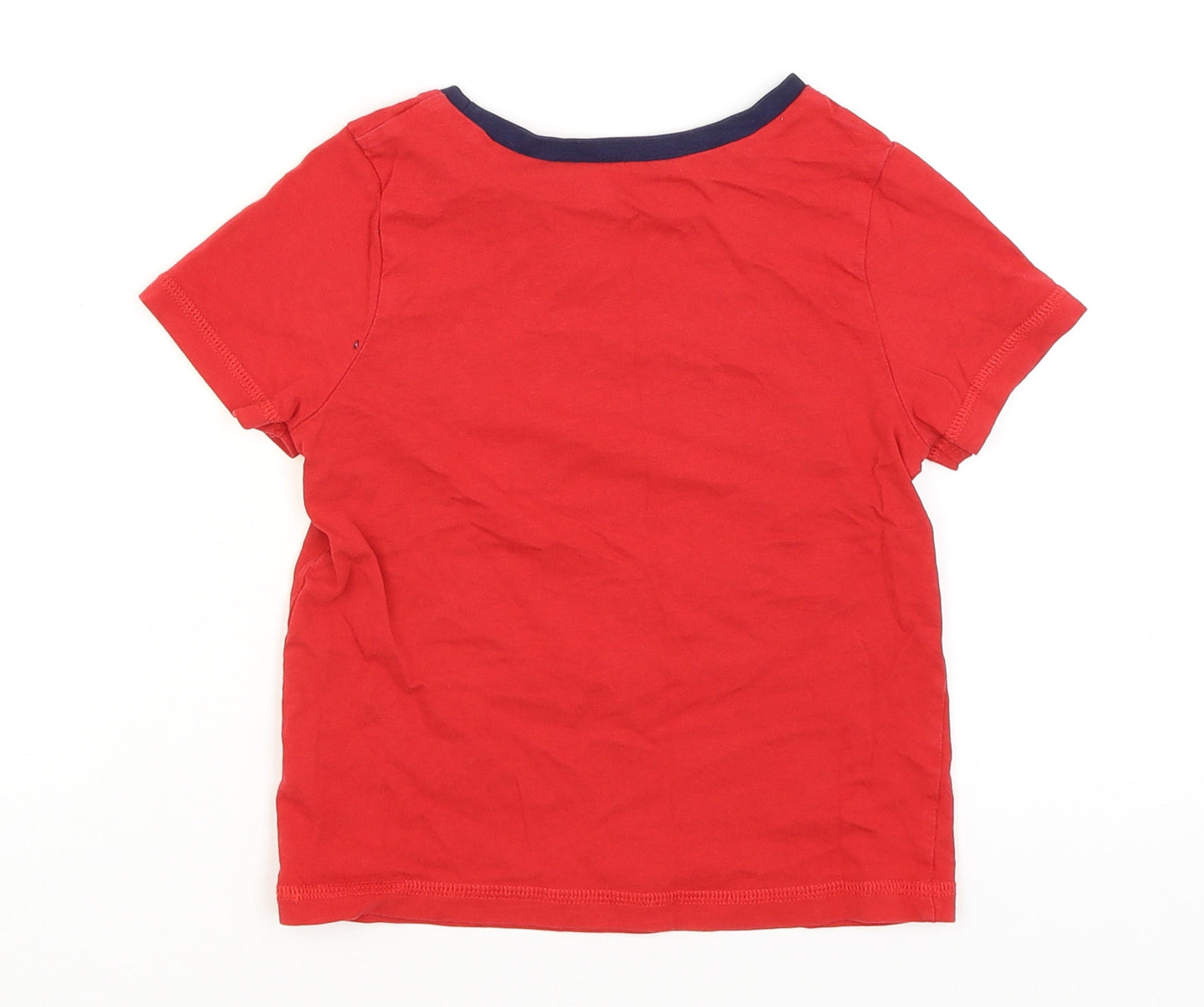 George Boys Red   Basic T-Shirt Size 4-5 Years  - Cool Dude