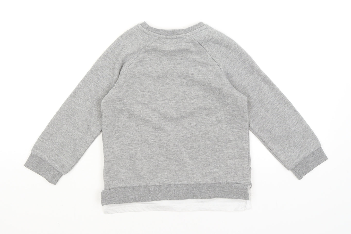 Primark Boys Grey   Pullover Sweatshirt Size 4-5 Years  - Dude