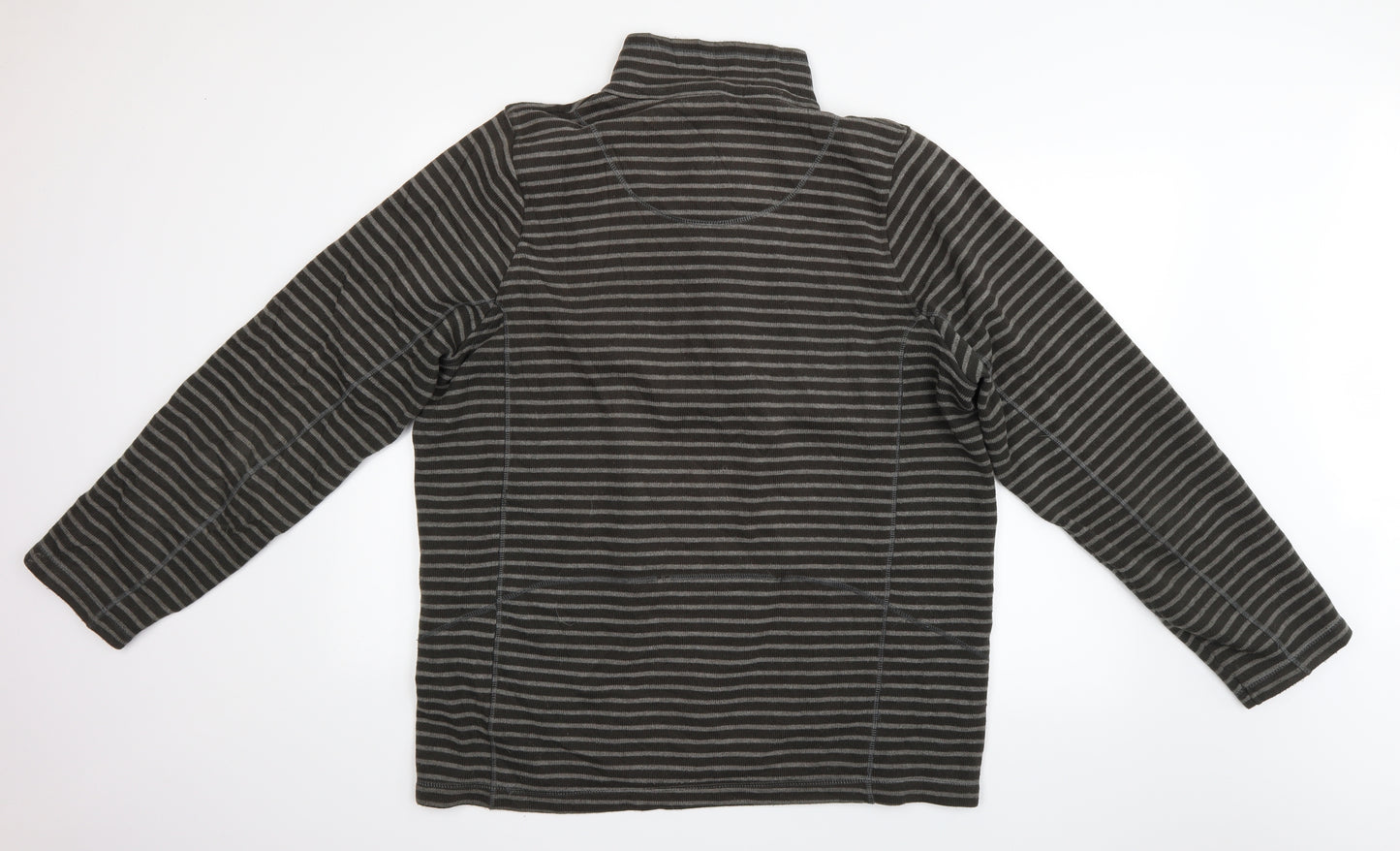 TOG 24 Mens Green Striped  Pullover Jumper Size XL