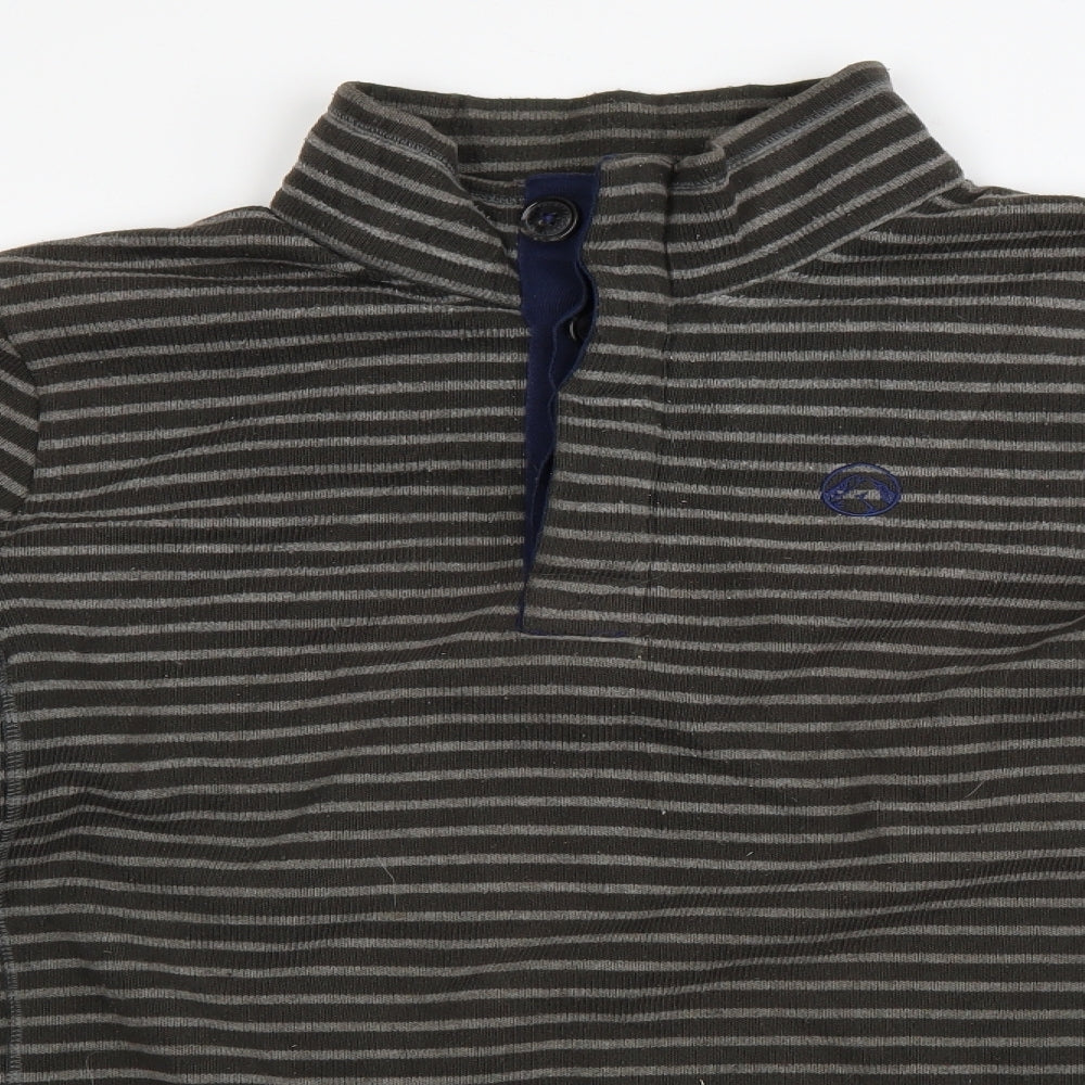 TOG 24 Mens Green Striped  Pullover Jumper Size XL