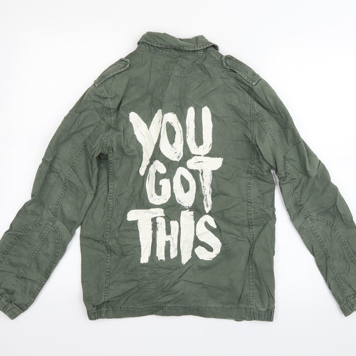 H&M Girls Green   Basic Jacket Jacket Size 11-12 Years