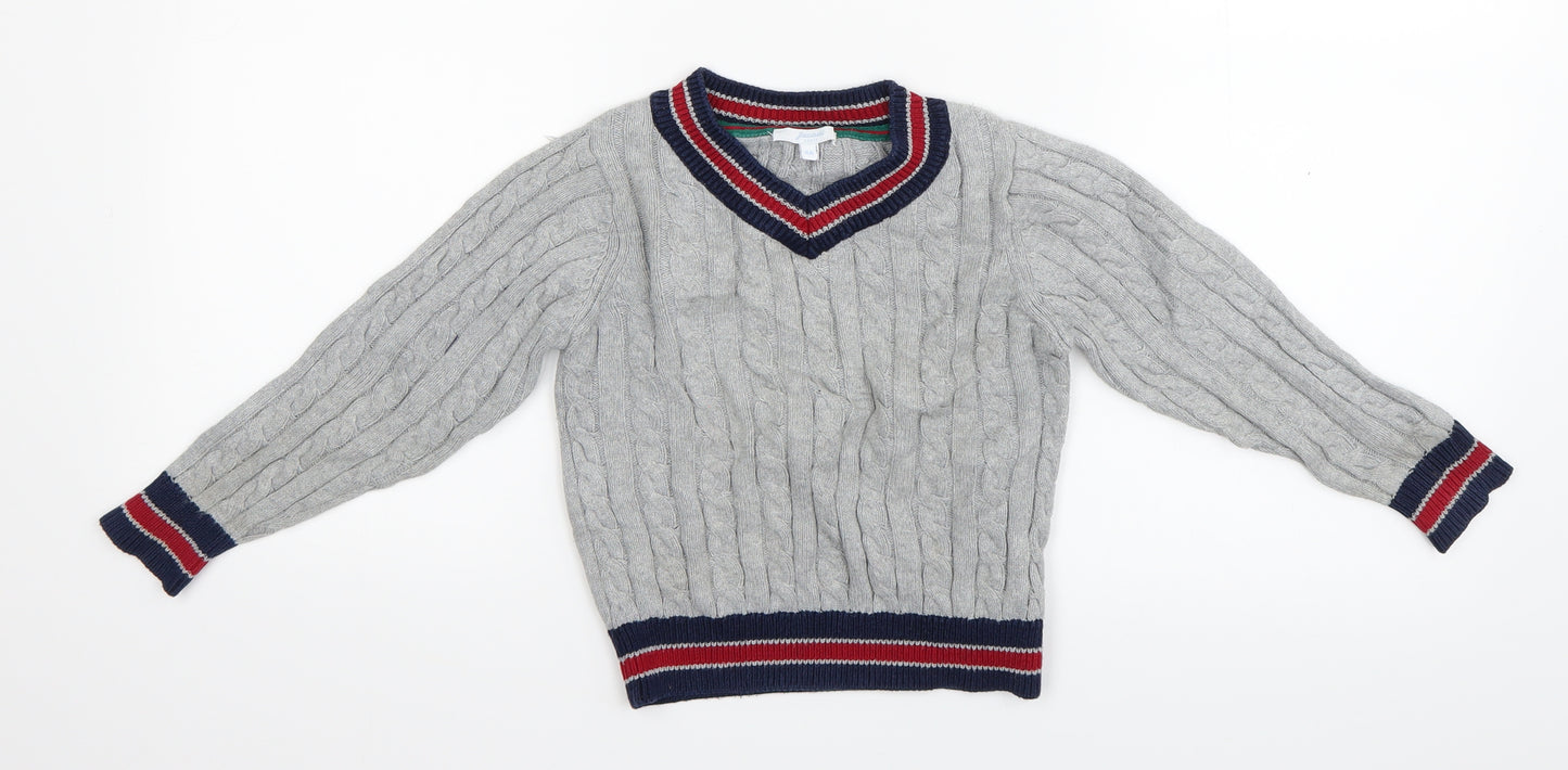 Jacadi Boys Grey   Henley Jumper Size 4 Years