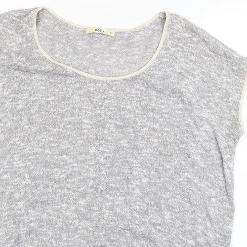 Oasis Womens Grey   Basic T-Shirt Size XS