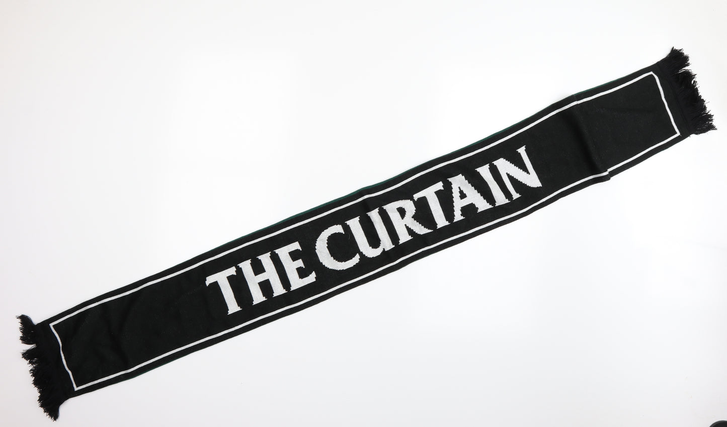 The Curtain Unisex Green Striped  Scarf  One Size
