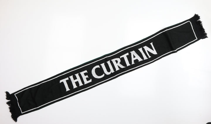 The Curtain Unisex Green Striped Scarf One Size