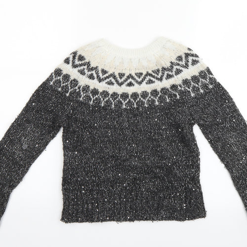 Gap Girls Grey   Pullover Jumper Size 8 Years