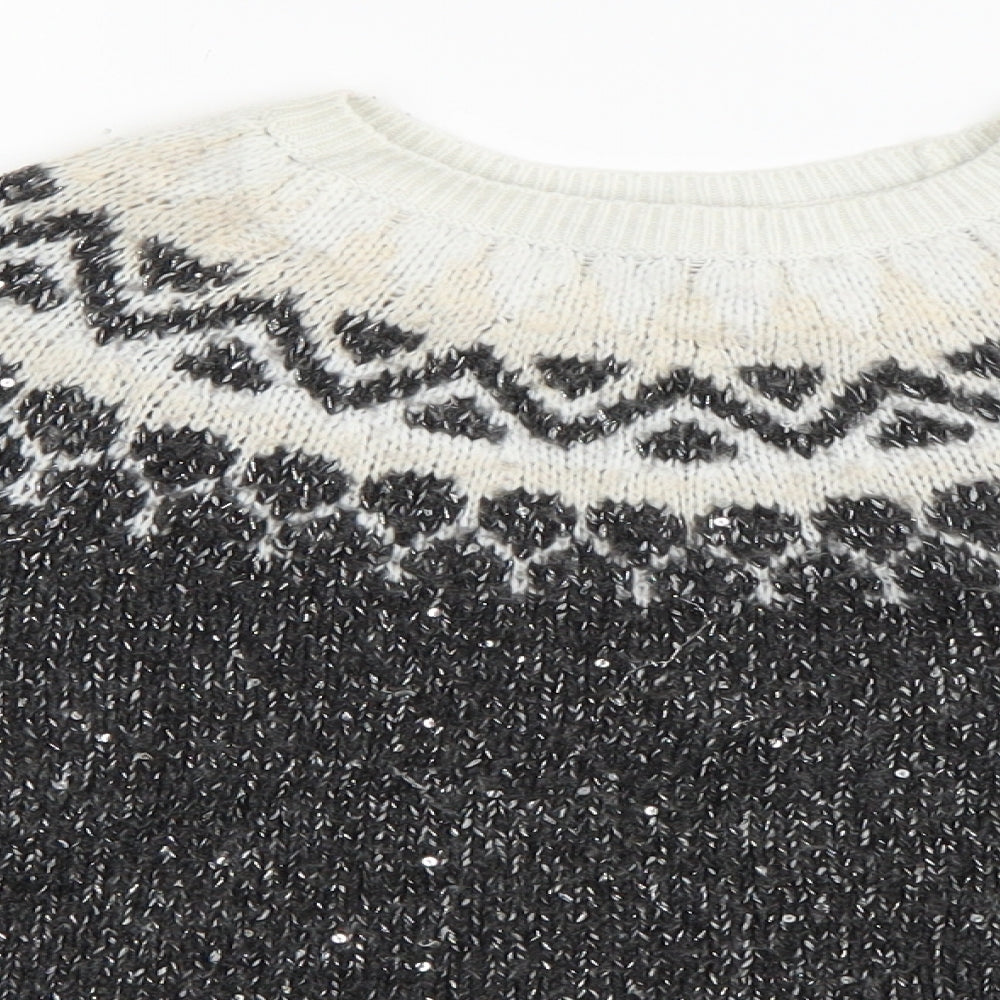 Gap Girls Grey   Pullover Jumper Size 8 Years