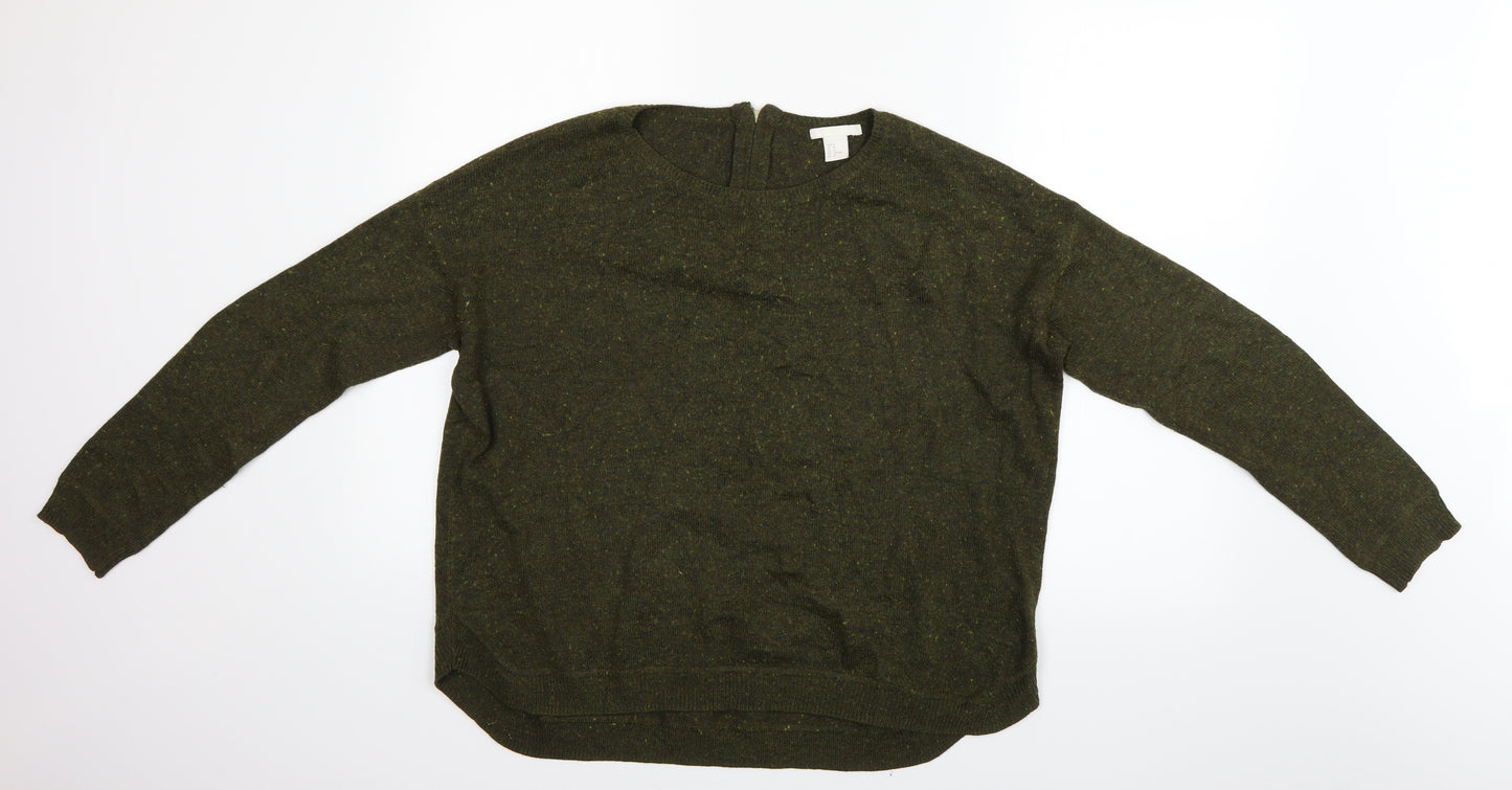H&M Womens Green   Basic Blouse Size M