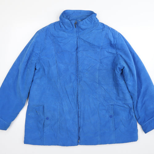 Klass Mens Blue   Windbreaker Coat Size L