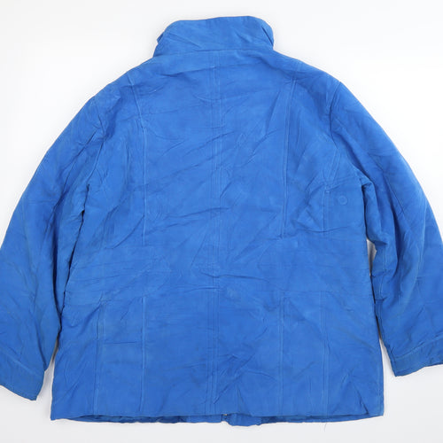 Klass Mens Blue   Windbreaker Coat Size L