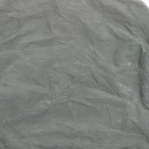 Greenwoods Casual Mens Green  Satin Bomber Jacket Coat Size S