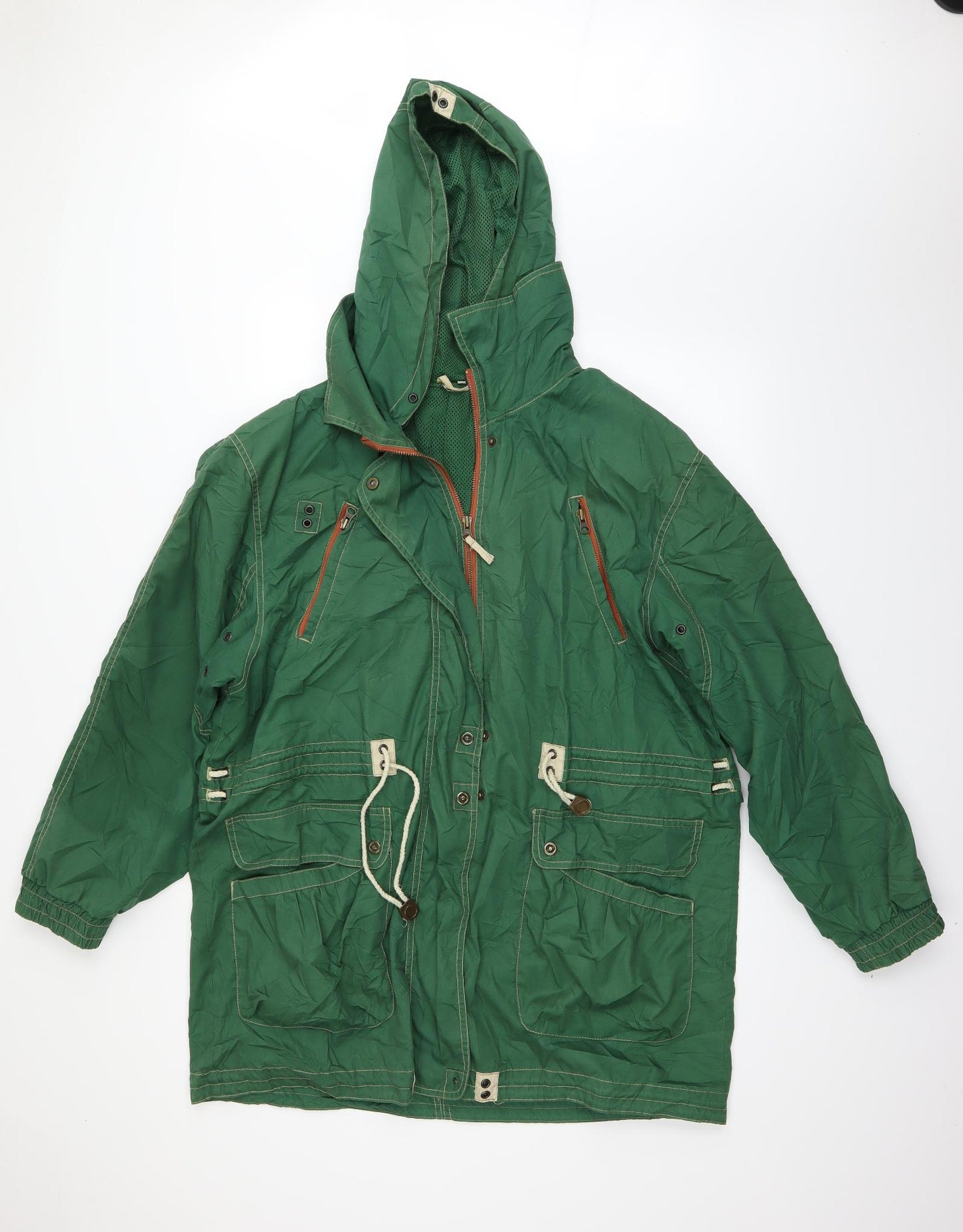 Preworn Mens Green   Windbreaker Coat Size M