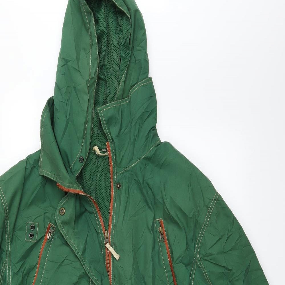 Preworn Mens Green   Windbreaker Coat Size M
