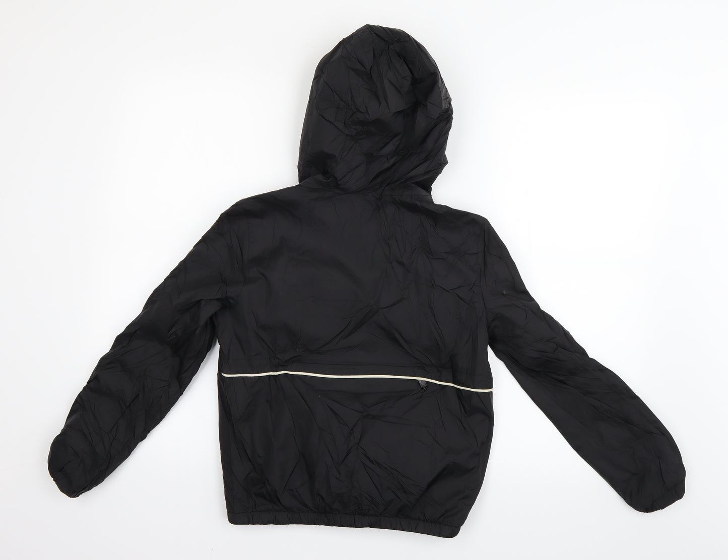 Original Penguin Boys Black   Windbreaker Coat Size 10-11 Years